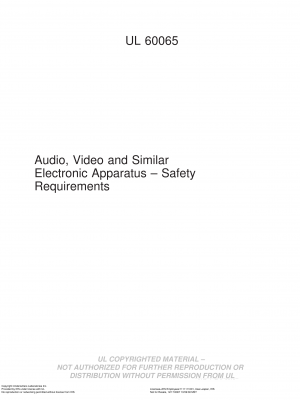 UL 60065 PDF UL 60065 PDF